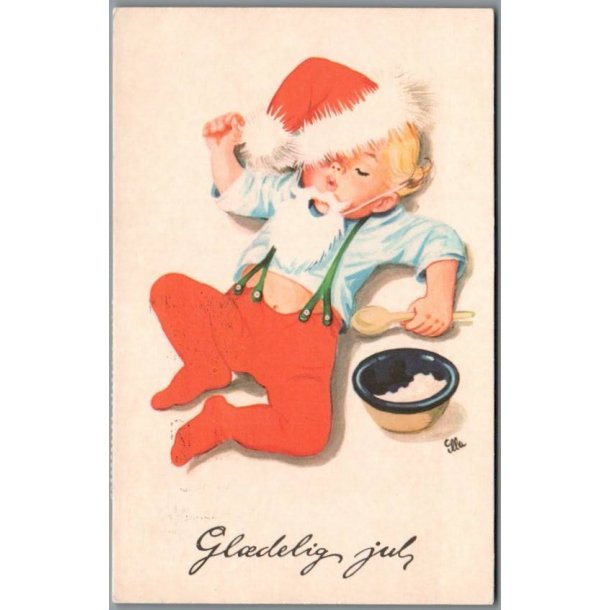 Illa - Gldelig Jul - 519/48 - Postkort - Brugt