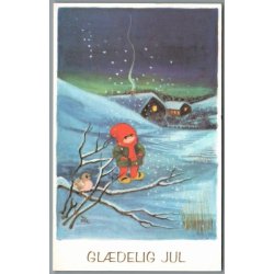 Illa - Gldelig Jul - Printed in Denmark 151 d00 373 - Postkort - Brugt