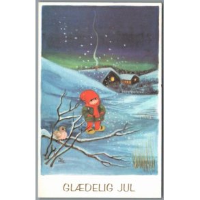 Illa - Gldelig Jul - Printed in Denmark 151 d00 373 - Postkort - Brugt