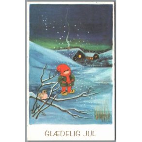 Illa - Gldelig Jul - Printed in Denmark 151 d00 373 - Postkort - Brugt