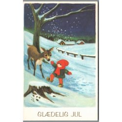 Illa - Gldelig Jul - Printed in Denmark 151 d00 373 - Postkort - Brugt
