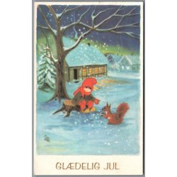 Illa - Gldelig Jul - Printed in Denmark 151 d00 373 - Postkort - Brugt