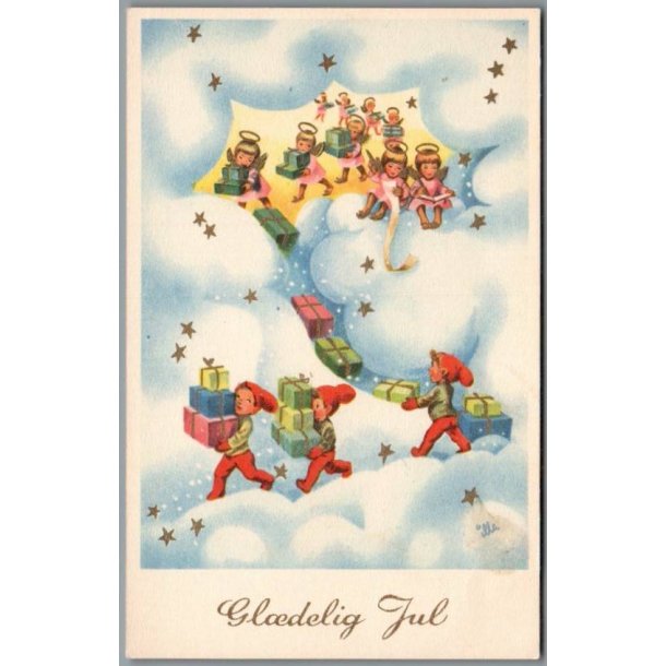 Illa - Gldelig Jul - Stender Eneret 851 - Postkort - Ubrugt