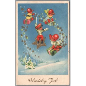 Illa - Gldelig Jul - Stender Eneret 850 - Postkort - Brugt