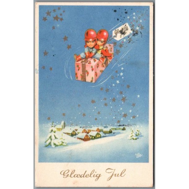 Illa - Gldelig Jul - Stender Eneret 850 - Postkort - Brugt