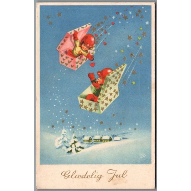 Illa - Gldelig Jul - Stender Eneret 850 - Postkort - Brugt