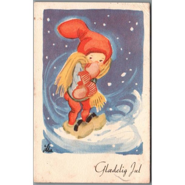 Illa - Gldelig Jul - Stender Eneret 742 - Postkort - Brugt