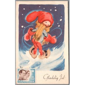 Illa - Gldelig Jul - Stender Eneret 742 - Postkort - Brugt