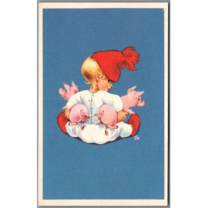 Illa - Stender Eneret Serie 5109/32 - Postkort - Brugt