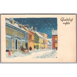 Illa - Gldelig Jul - Stender Serie 1057 - Postkort - Brugt