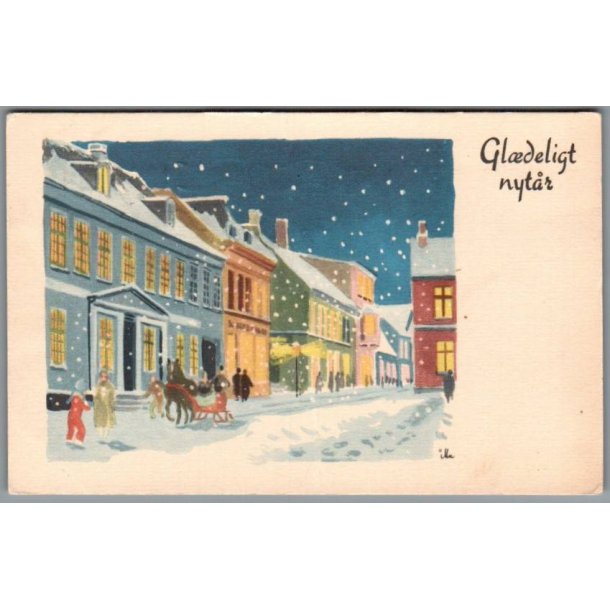 Illa - Gldelig Jul - Stender Serie 1057 - Postkort - Brugt