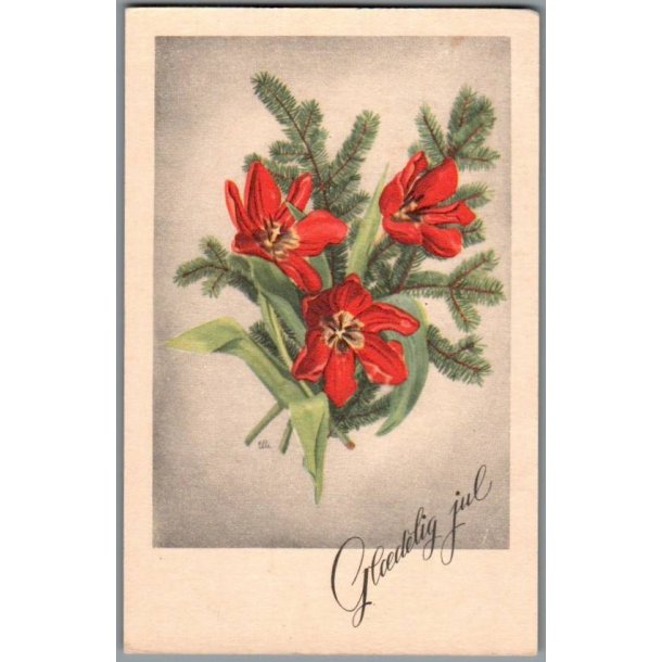 Illa - Gldelig Jul - Stender Eneret - Serie 264 - Postkort - Brugt 