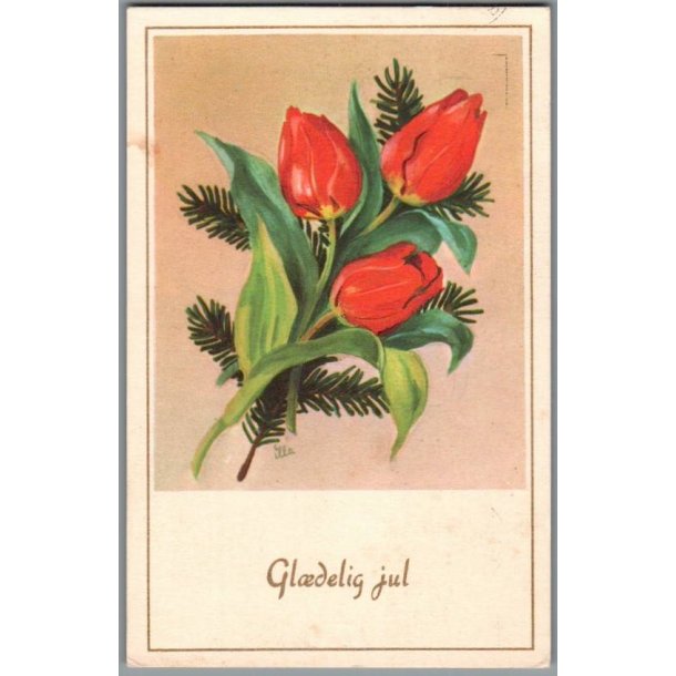 Illa - Gldelig Jul - Stender Eneret - Serie 873 - Postkort - Brugt 