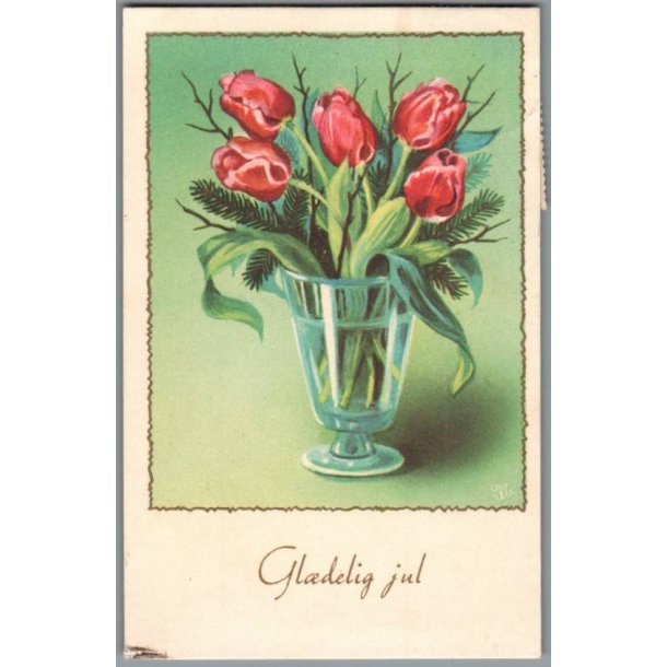 Illa - Gldelig Jul - Stender Eneret - Serie 874 - Postkort - Brugt 