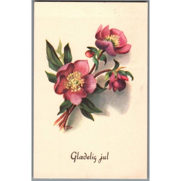 Illa - Gldelig Jul - Stender Eneret -  5109/4 - Postkort - Brugt