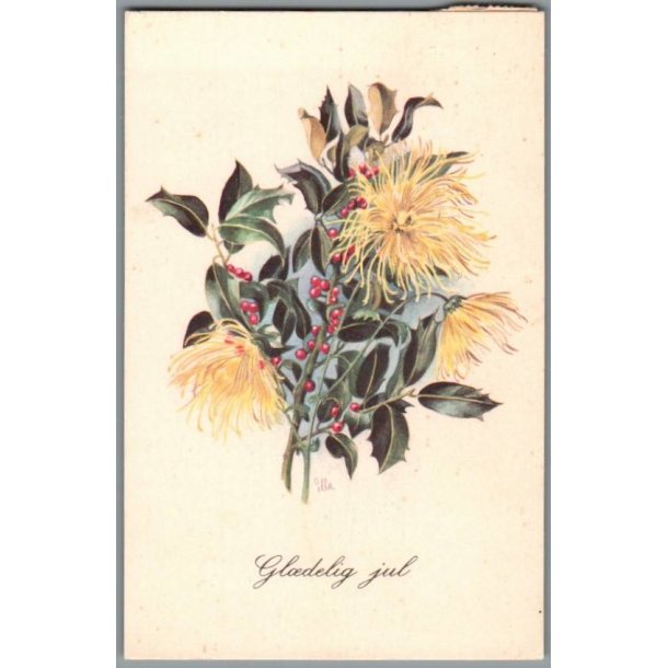 Illa - Gldelig Jul - Stender Eneret -  5109/35 - Postkort - Brugt