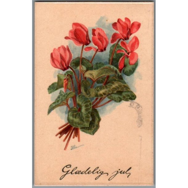 Illa - Gldelig Jul - Stender Eneret - Serie 463 - Postkort - Brugt - Blank forside !