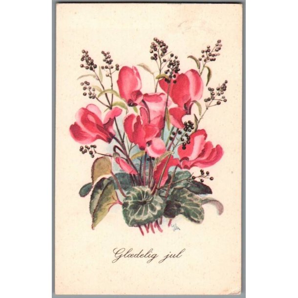 Illa - Gldelig Jul - Stender Eneret - Serie 5109/35 - Postkort - Brugt