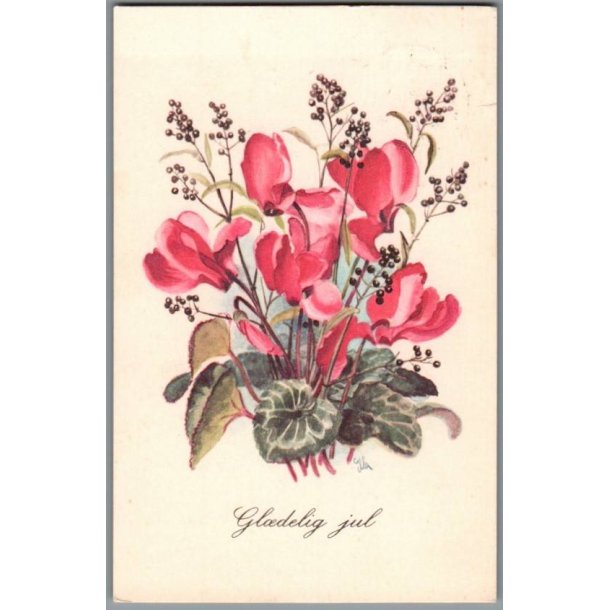 Illa - Gldelig Jul - Stender Eneret - Serie 5109/35 - Postkort - Brugt