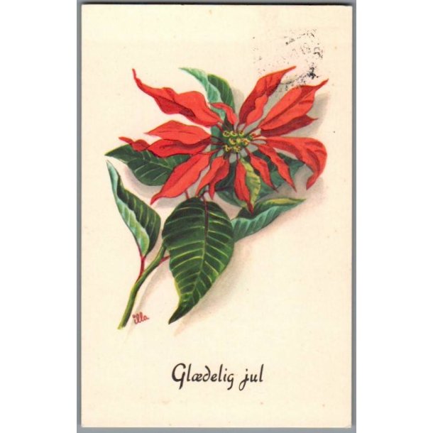 Illa - Gldelig Jul - Stender Eneret - Serie 629/30 - Postkort - Brugt