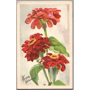 Illa - Hjertelig Lyknskning - Stender Serie 1400 - Brugt