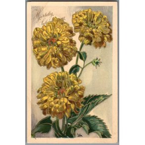 illa - Hjertelig Lyknskning - Stender Serie 5001 - Brugt - Blank forside !