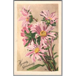 Illa - Hjertelig Lyknskning - Stender Serie 1400 - Ubrugt