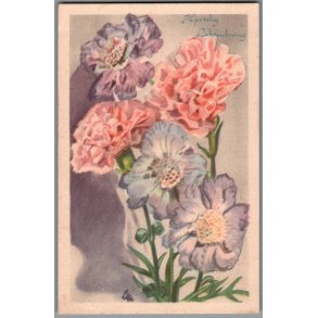 Illa - Hjertelig Lyknskning - Stender Serie 1400 - Brugt