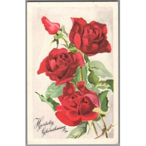 Illa - Hjertelig Lyknskning - Stender Serie 1500 - Brugt