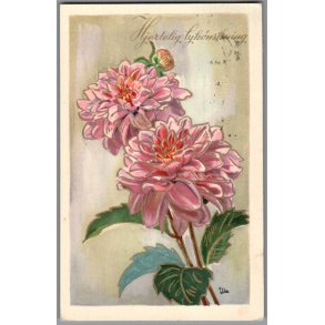 Illa - Hjertelig Lyknskning - Stender Serie 5001 - Brugt - Blank forside !