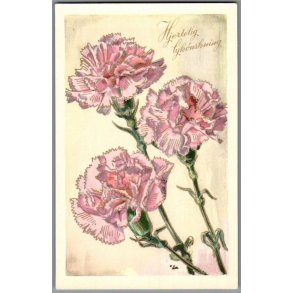 Illa - Hjertelig Lyknskning - Stender Serie 5001 - Brugt - Blank forside !