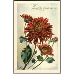 Illa - Hjertelig Lyknskning - Stender Serie 5001 - Brugt - Blank forside !