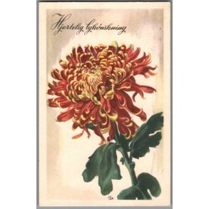 Illa - Hjertelig Lyknskning - Stender Serie 1400 - Brugt