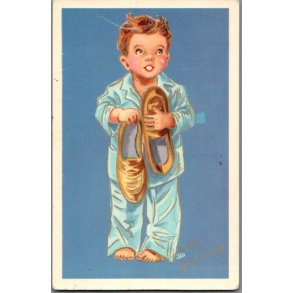 Illa - Hjertelig Lyknskning - Stender Serie 5002 - Brugt - Blank forside !