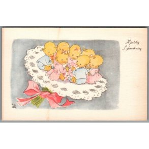 Illa - Hjertelig Lyknskning - Stender Serie 5031 - Ubrugt