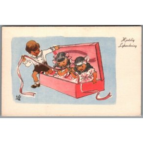 Illa - Hjertelig Lyknskning - Stender Serie 5031 - Ubrugt