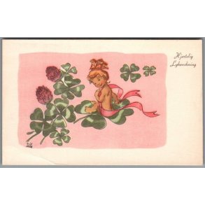 Illa - Hjertelig Lyknskning - Stender Serie 5033 - Ubrugt