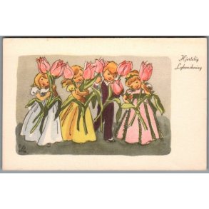 Illa - Hjertelig Lyknskning - Stender Serie 5033 - Ubrugt