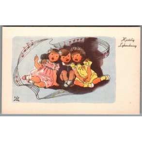 Illa - Hjertelig Lyknskning - Stender Serie 5031 - Ubrugt