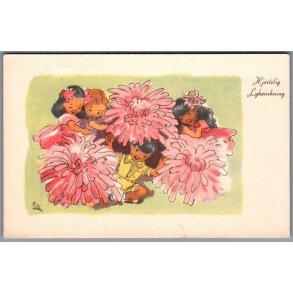 Illa - Hjertelig Lyknskning - Stender Serie 5033 - Brugt