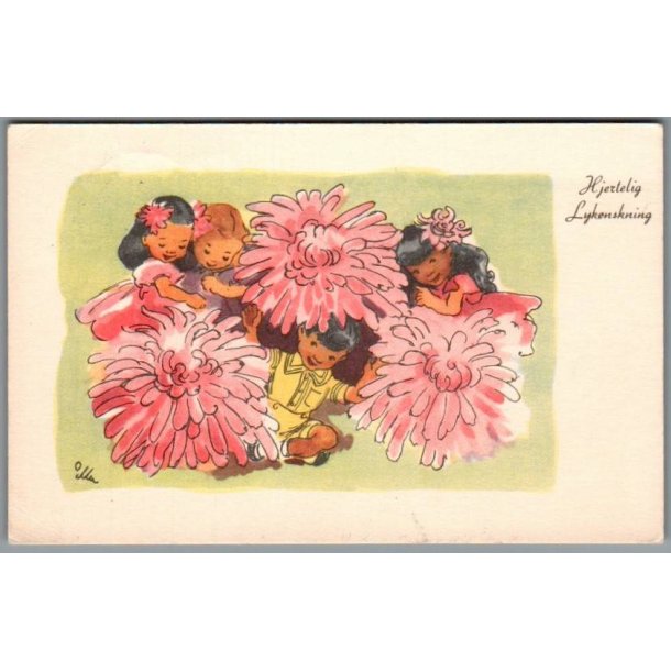 Illa - Hjertelig Lyknskning - Stender Serie 5033 - Brugt