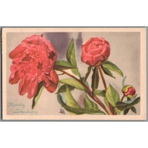 Illa - Hjertelig Lyknskning - Stender Serie 1400 - Brugt