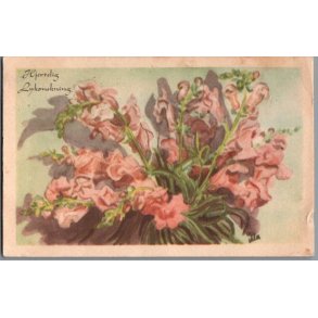 Illa - Hjertelig Lyknskning - Stender Serie 1400 - Brugt