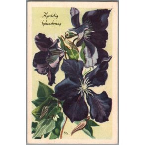 Illa - Hjertelig Lyknskning - Stender Serie 1400 - Brugt