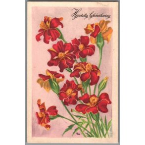 Illa - Hjertelig Lyknskning - Stender Serie 1400 - Brugt