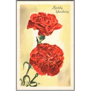 Illa - Hjertelig Lyknskning - Stender Serie 1500 - Ubrugt