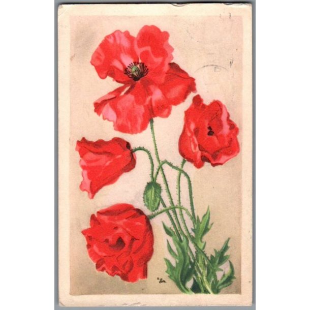 Illa - Hjertelig Lyknskning - Stender Serie 1500 - Brugt