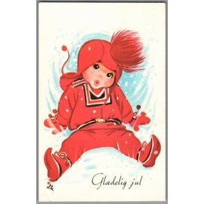 Illa - Gldelig Jul - Stender 151 D00 247 - Postkort - Brugt