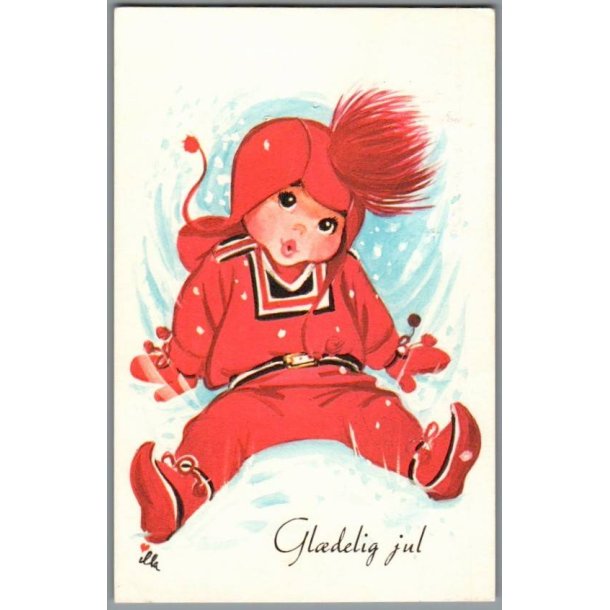 Illa - Gldelig Jul - Stender 151 D00 247 - Postkort - Brugt