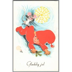 Illa - Gldelig Jul - Stender 151 d00 325 - Postkort - Brugt